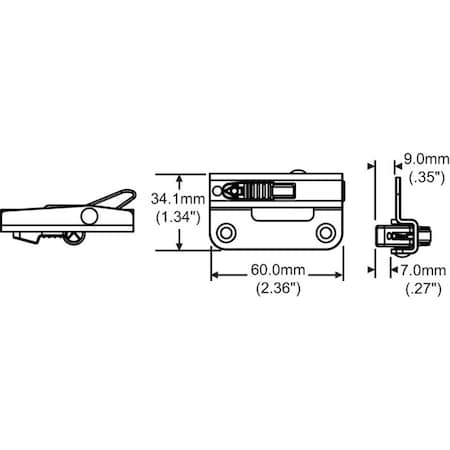 Strybuc RH ANGEL VENTLOCK CHROME 50-1353-MBCH-RH